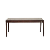 Boston Taper Contemporary Solid Wood Rectangle Dining Table Walnut 1.75m